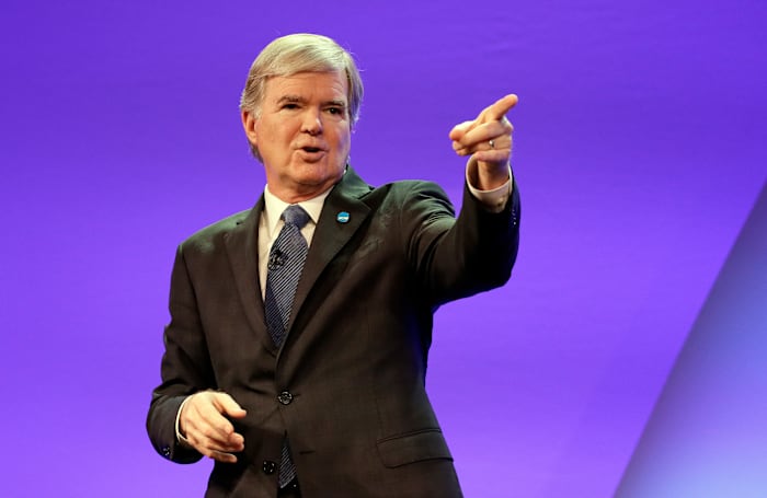 Emmert will step down as NCAA president in June 2023, unless a replacement is named before then.